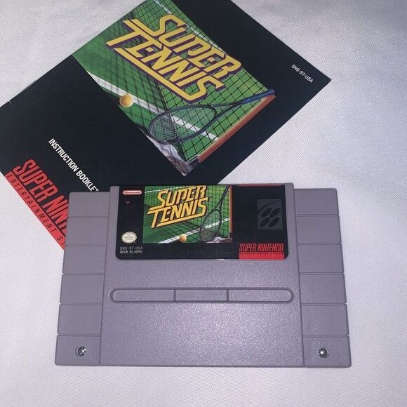 Vintage Super Tennis Super Nintendo SNES CIB video game , booklet included - Picture 6 of 6